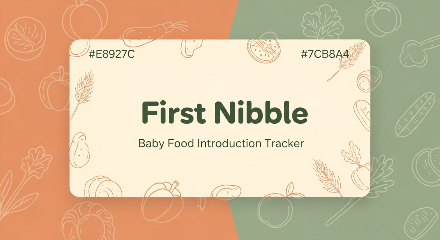 First Nibble - Baby Food Introduction Tracker